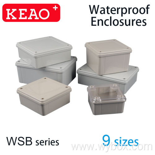 76 Sizes polyester wall-mounting enclosures box waterproof IP65 abs plastic mount db box electrical electric flanged housing